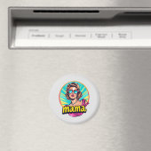 Gepersonaliseerde Retro Mama Pop Art 3 Magneet (Insitu (Vaatwasser))
