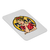 Gepersonaliseerde Retro Mama Pop Art (4) Magneet (Rechterzijde)