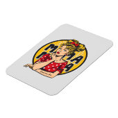 Gepersonaliseerde Retro Mama Pop Art (4) Magneet (Linkerzijde)