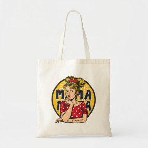 Gepersonaliseerde Retro Mama Pop Art (4) Tote Bag