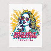 Gepersonaliseerde Retro Mama Pop Art (5) Briefkaart (Voorkant)