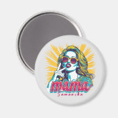 Gepersonaliseerde Retro Mama Pop Art (5) Magneet (Voorkant / Achterkant)