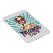 Gepersonaliseerde Retro Mama Pop Art (7) Magneet (Rechterzijde)