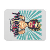 Gepersonaliseerde Retro Mama Pop Art (7) Magneet (Horizontaal)