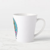 Gepersonaliseerde Retro Mama Pop Art (8) Latte Mok (Rechts)