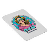 Gepersonaliseerde Retro Mama Pop Art (8) Magneet (Rechterzijde)