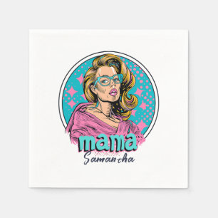 Gepersonaliseerde Retro Mama Pop Art (8) Servetten