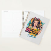 Gepersonaliseerde Retro Mama Pop Kunst (10) Planner (Display)