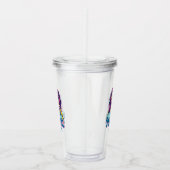 Gepersonaliseerde Retro Mama Pop Kunst (11) Acryl Drinkbeker (Rechts)