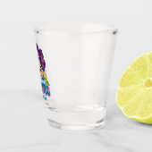 Gepersonaliseerde Retro Mama Pop Kunst (11) Shot Glas (Rechts)