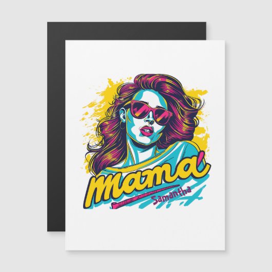 Gepersonaliseerde Retro Mama Pop Kunst (12) (Voorkant / Achterkant)