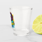 Gepersonaliseerde Retro Mama Pop Kunst (12) Shot Glas (Rechts)