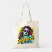 Gepersonaliseerde Retro Mama Pop Kunst (12) Tote Bag (Achterkant)