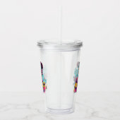 Gepersonaliseerde Retro Mama Pop Kunst (13) Acryl Drinkbeker (Rechts)