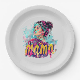 Gepersonaliseerde Retro Mama Pop Kunst (13) Papieren Bordje