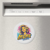 Gepersonaliseerde Retro Mama Pop Kunst (14) Magneet (Insitu (Vaatwasser))