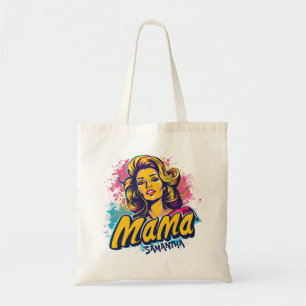 Gepersonaliseerde Retro Mama Pop Kunst (14) Tote Bag