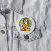 Gepersonaliseerde Retro Mama Pop Kunst (17) Ronde Button 7,6 Cm (In situ)