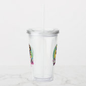 Gepersonaliseerde Retro Mama Pop Kunst (18) Acryl Drinkbeker (Rechts)