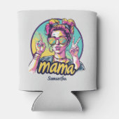 Gepersonaliseerde Retro Mama Pop Kunst (19) Blikjeskoeler (Achterkant)