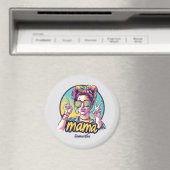Gepersonaliseerde Retro Mama Pop Kunst (19) Magneet (Insitu (Vaatwasser))
