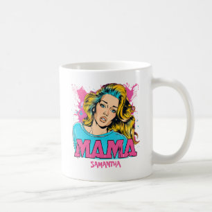 Gepersonaliseerde Retro Mama Pop Kunst (20) Koffiemok