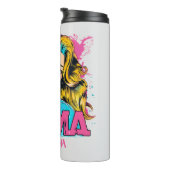 Gepersonaliseerde Retro Mama Pop Kunst (20) Thermosbeker (Geroteerd rechts)