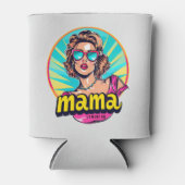 Gepersonaliseerde Retro Mama Pop Kunst (3) Blikjeskoeler (Voorkant)