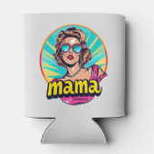 Gepersonaliseerde Retro Mama Pop Kunst (3) Blikjeskoeler (Achterkant)