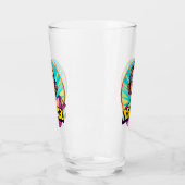 Gepersonaliseerde Retro Mama Pop Kunst (3) Glas (Links)