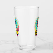 Gepersonaliseerde Retro Mama Pop Kunst (3) Glas (Rechts)