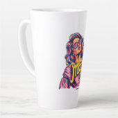 Gepersonaliseerde Retro Mama Pop Kunst (6) Latte Mok (Linkerhoek)