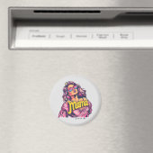 Gepersonaliseerde Retro Mama Pop Kunst (6) Magneet (Insitu (Vaatwasser))