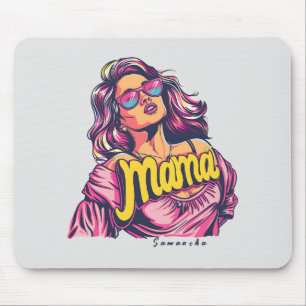 Gepersonaliseerde Retro Mama Pop Kunst (6) Muismat