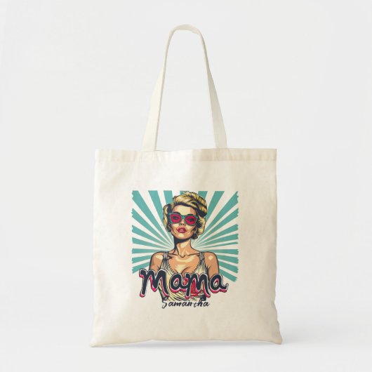 Gepersonaliseerde Retro Mama Pop Kunst (7) Tote Bag (Voorkant)