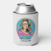 Gepersonaliseerde Retro Mama Pop Kunst (8) Blikjeskoeler (Blikje Achterkant)