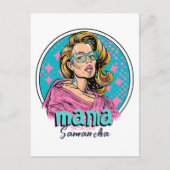 Gepersonaliseerde Retro Mama Pop Kunst (8) Briefkaart (Voorkant)