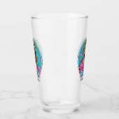 Gepersonaliseerde Retro Mama Pop Kunst (8) Glas (Rechts)