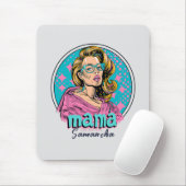 Gepersonaliseerde Retro Mama Pop Kunst (8) Muismat (Met muis)