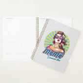 Gepersonaliseerde Retro Mama Pop Kunst (9) Planner (Display)
