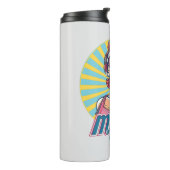 Gepersonaliseerde Retro Mama Pop Kunst (9) Thermosbeker (Gedraaid links)