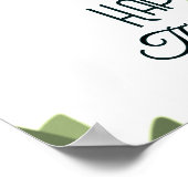 Gepersonaliseerde Retro Minimalistische Bomen en V Poster (Hoek)