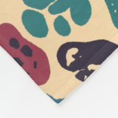 Gepersonaliseerde retro-minimalistische merken fleece deken (Hoek)