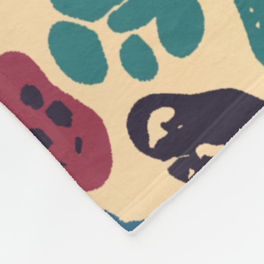 Gepersonaliseerde retro-minimalistische merken fleece deken (Hoek)