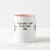 Gepersonaliseerde retro-minimalistische merken mok (Midden)