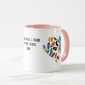 Gepersonaliseerde retro-minimalistische merken mok (Voorkant rechts)