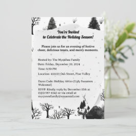 Gepersonaliseerde Retro Minimalistische Zwarte Vak Kaart