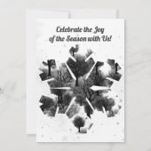 Gepersonaliseerde Retro Minimalistische Zwarte Vak Kaart (Achterkant)