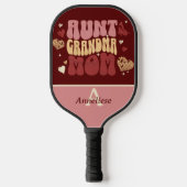 Gepersonaliseerde Retro  Moederdag Gift Pickleball Paddle (Voorkant)