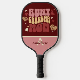 Gepersonaliseerde Retro  Moederdag Gift Pickleball Paddle